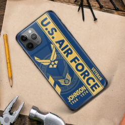 US Air Force, Duty, Honor, Country - Premium Glass Phone Case