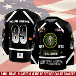 US Army, Remember - Honor - Respect - Hockey Jersey