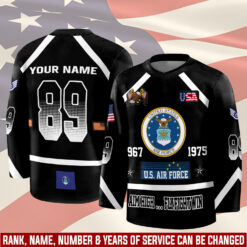 US Air Force , Honor The Fallen - Hockey Jersey