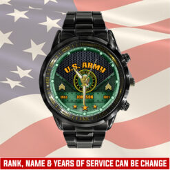 US Army, Be All You Can Be - Black Stainless Steel Watch
