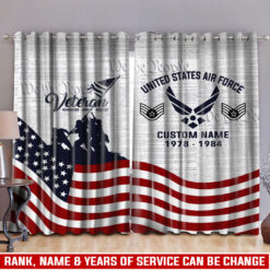 US Air Force , Defender of Freedom - Window Curtains 52x108in