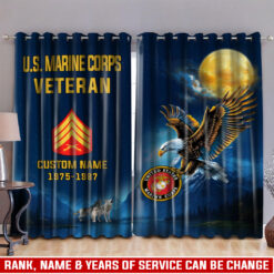 US Marine Corps, W 4 Marines Chief Warrant Officer 4 - Window Curtains 52x108in
