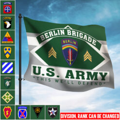 Army Division, Defender of Freedom - Flying Flag 3×5 Feet(90×150 Cm)