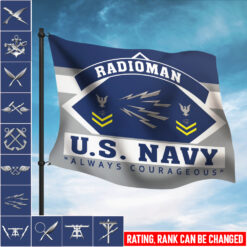 Navy Rating, Anchors Aweigh - Flying Flag 2×3 Feet(60×90 Cm)