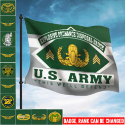 Army Badge, I Walked The Walk - Flying Flag 2×3 Feet(60×90 Cm)