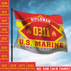 Marine MOS, E 8 Marines First Sergeant - Flying Flag 2×3 Feet(60×90 Cm)