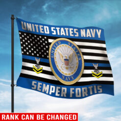 US Navy, Proud Veteran - Flying Flag 3×5 Feet(90×150 Cm)