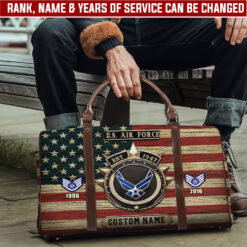 US Air Force, E 8 Air Force First Sergeant - Travel Bag - Size S: 18 x 8.6 x 10.2 inches