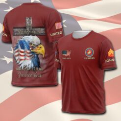 US Marine Corps, American By Birth, Veteran By Choice - T-Shirt