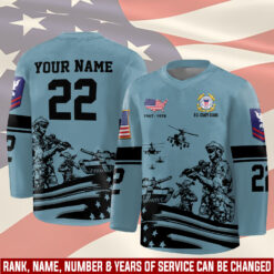US Coast Guard, E 7 Red - Hockey Jersey