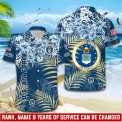 US Air Force , Land Of The Free, Because Of The Brave - Hawaii Shirt