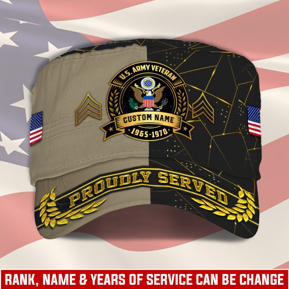 US Army, Proud Veteran - Military Cap