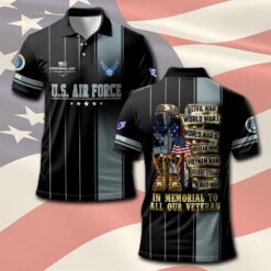 US Air Force , Freedom Over Fear - Polo Shirt