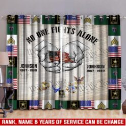 Army Division, All Gave Some, Some Gave All - Window Curtains 52x108in