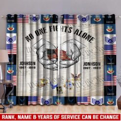 Air Force Command, Duty, Honor, Country - Window Curtains 52x108in