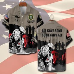 US Army, No One Fights Alone - Short Sleeve Button Shirt