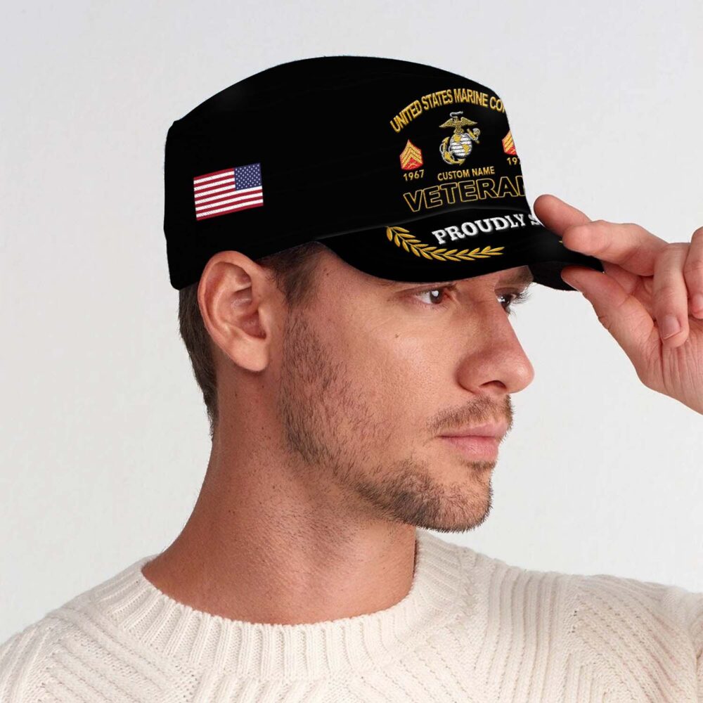 US Marine Corps, American By Birth, Veteran By Choice - Military Cap - Image 3