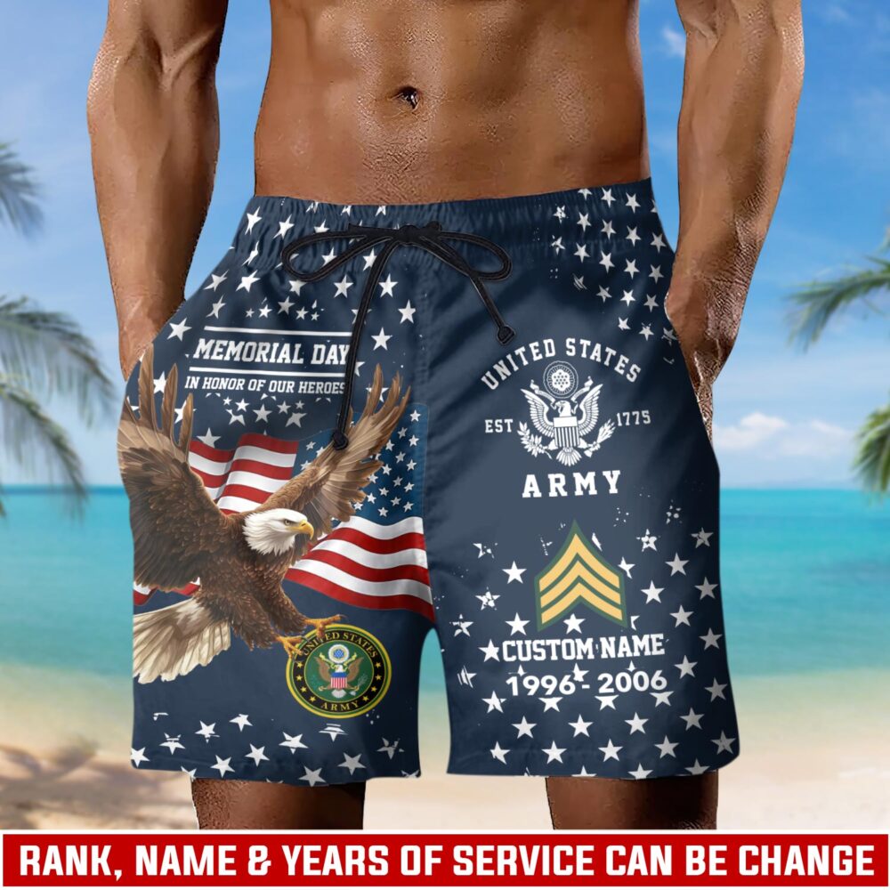 US Army, O 3 Army Captain - Men's Shorts
