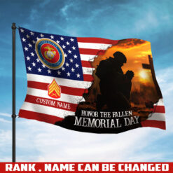 US Marine Corps, No One Fights Alone - Flying Flag 2×3 Feet(60×90 Cm)