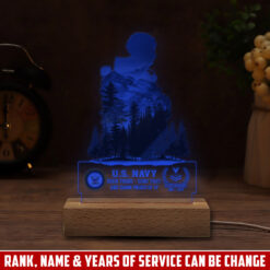 US Navy, Duty, Honor, Country - Personalized Led Lamp