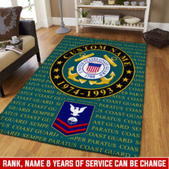 US Coast Guard, Born Ready - Rug 80x58in