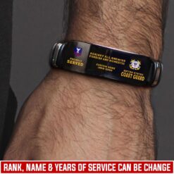 US Coast Guard, American By Birth, Veteran By Choice - Bracelet