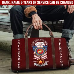 US Marine Corps, E 3 Marines Lance Corporal - Travel Bag - Size L: 20.4 x 9.4 x 10.2 inches