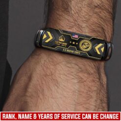 US Marine Corps, American By Birth, Veteran By Choice - Bracelet
