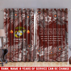 US Marine Corps, W 3 Marines Chief Warrant Officer 3 - Window Curtains 52x108in