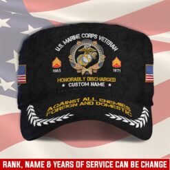 US Marine Corps, E 8 Marines Master Sergeant - Military Cap