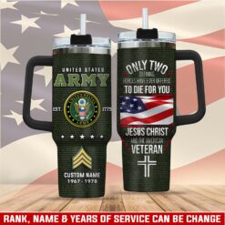 US Army, E 9 Army Command Sergeant Major - Stainless Steel Tumbler 40oz