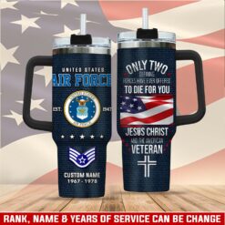 US Air Force , Duty, Honor, Country - Stainless Steel Tumbler 40oz