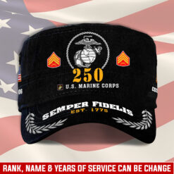 US Marine Corps, E 9 Marines Sergeant Major - Military Cap