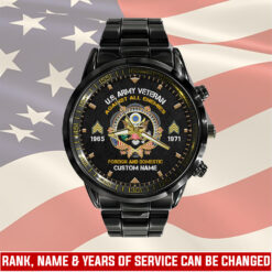 US Army, O 5 Army Lieutenant Colonel - Black Stainless Steel Watch