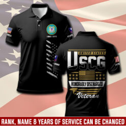 US Coast Guard, Freedom Over Fear - Polo Shirt