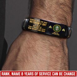 US Army, American By Birth, Veteran By Choice - Bracelet