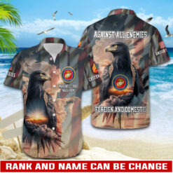 US Marine Corps, Never Retreat, Never Surrender - Hawaii Shirt