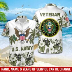 US Army, E 8 Army First Sergeant - Hawaii Shirt