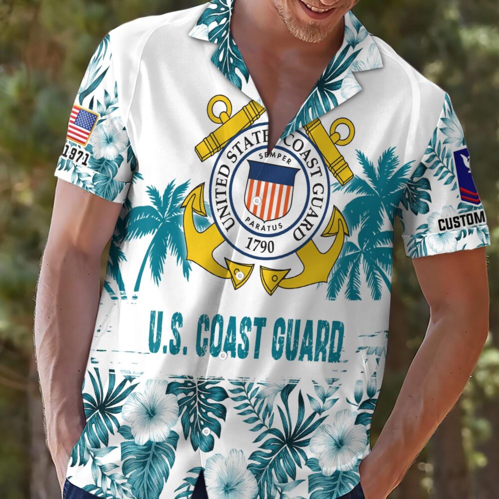 US Coast Guard, Life And Pride - Hawaii Shirt - Image 2
