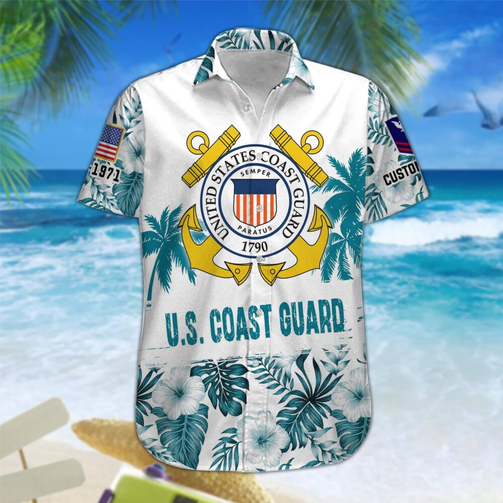 US Coast Guard, Life And Pride - Hawaii Shirt - Image 3