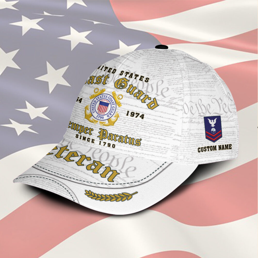 US Coast Guard, E 6 Gold - Classic Cap - Image 2