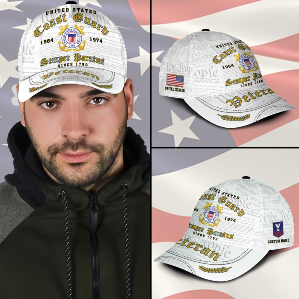US Coast Guard, E 6 Gold - Classic Cap - Image 3