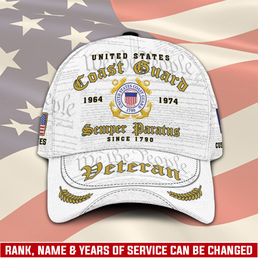 US Coast Guard, E 6 Gold - Classic Cap