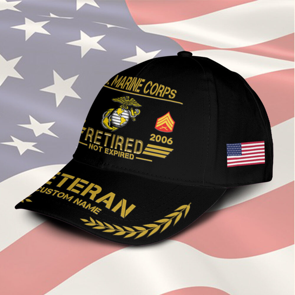 US Marine Corps, E 9 Marines Master Gunnery Sergeant - Classic Cap - Image 2
