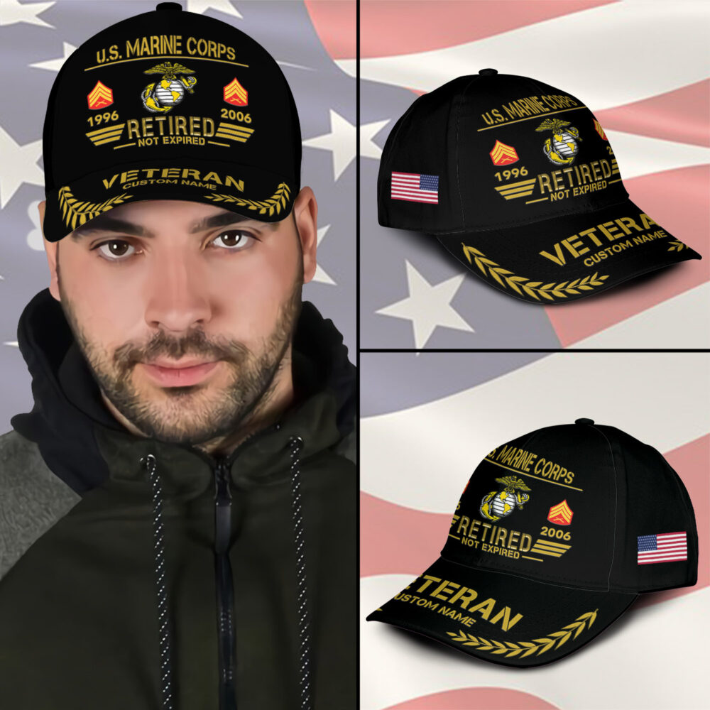 US Marine Corps, E 9 Marines Master Gunnery Sergeant - Classic Cap - Image 3