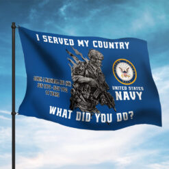 US Navy Flying Flag - THFCustom240423 - 3×5 Feet(90×150 Cm)