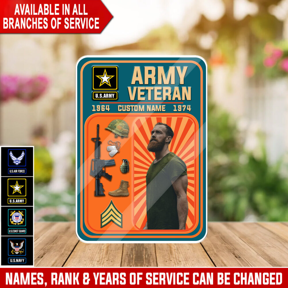US Military Action Figure Style Acrylic Plaque