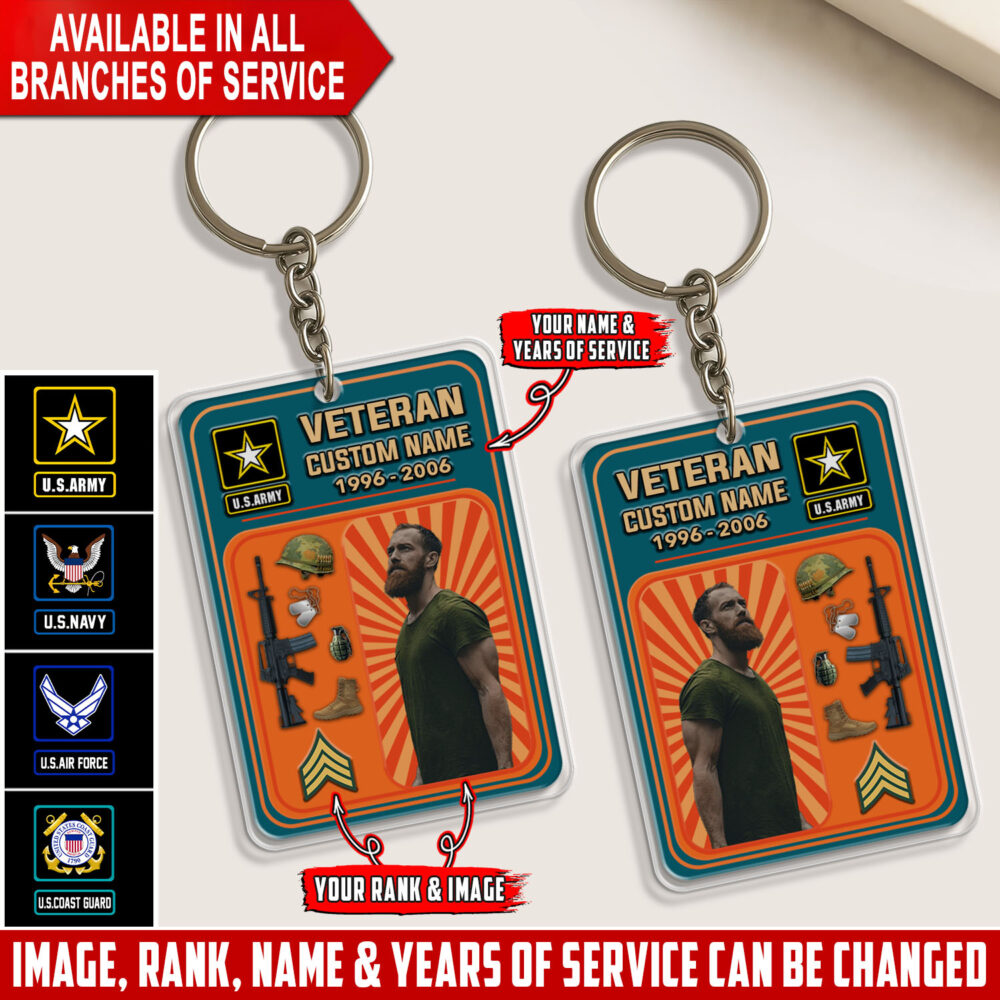Veteran Action Figure Style Acrylic Keychain