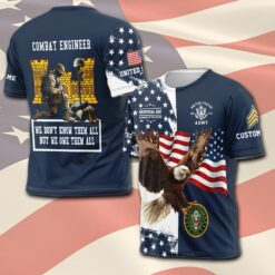 Army Branch, Land Of The Free, Because Of The Brave - T-Shirt