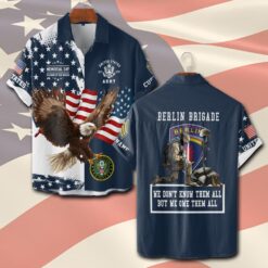 Army Division, Freedom Isn't Free - Short Sleeve Button Shirt